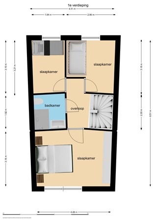 Floorplan - Lucky Lukestraat 73, 1336 MK Almere